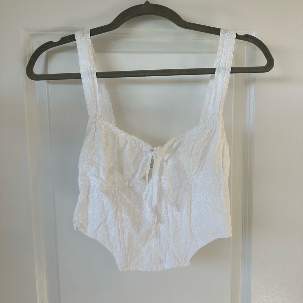 Princess Polly White Corset Tank